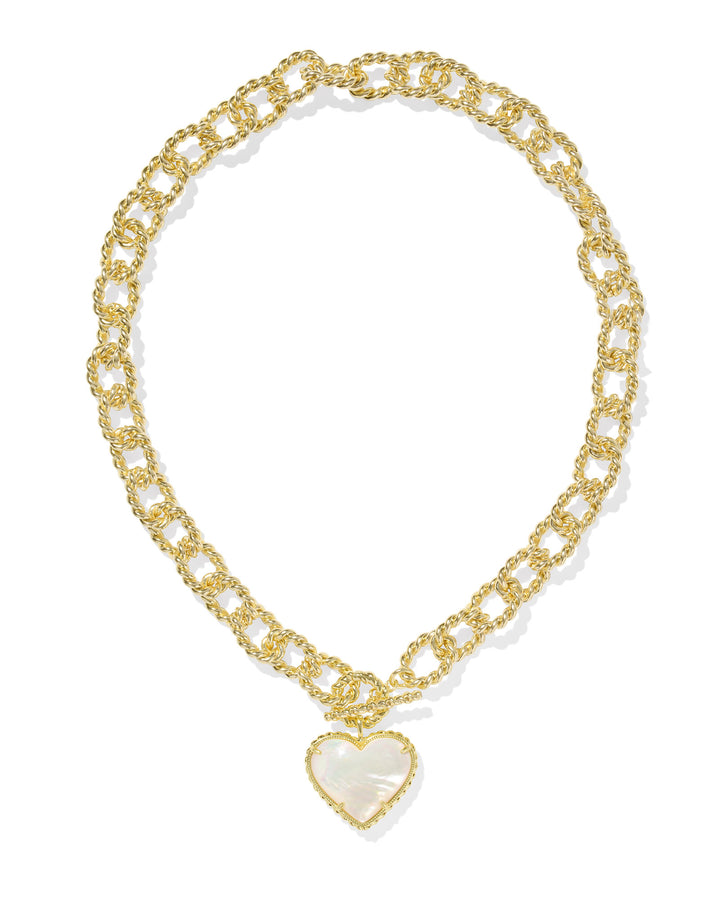 Kendra Scott: Ivory Mother of Pearl Haisley Heart Statement Necklace