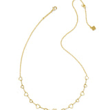 Kendra Scott: Gold Crystal Haisley Heart Strand Necklace