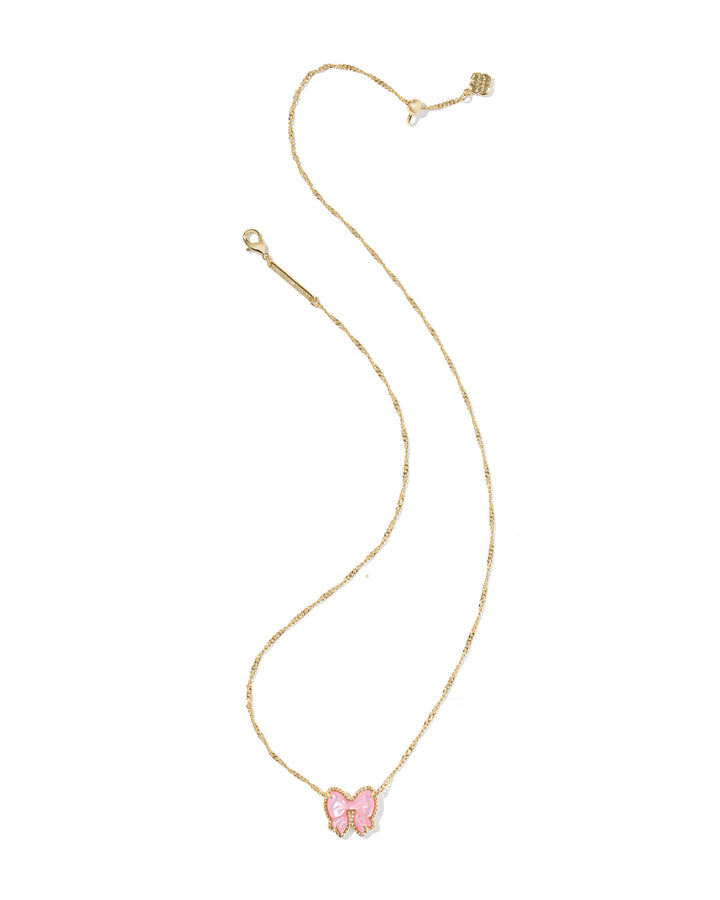 KENDRA SCOTT: BLUSH MOP HALEY BOW PENDANT