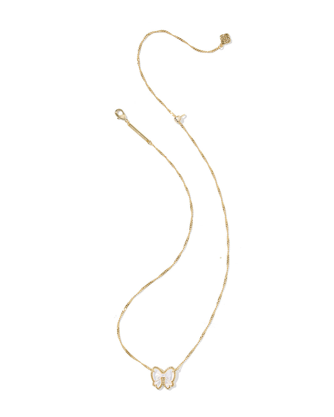 KENDRA SCOTT: IVORY MOP HALEY BOW PENDANT