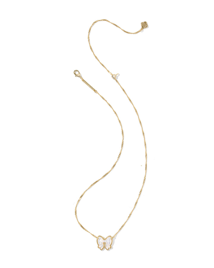 KENDRA SCOTT: IVORY MOP HALEY BOW PENDANT