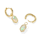 KENDRA SCOTT: OPALITE ILLUSION HALLIE HUGGIE EARRING