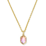 KENDRA SCOTT: SUNRISE WATERCOLOR ILLUSION HALLIE PENDANT NECKLACE