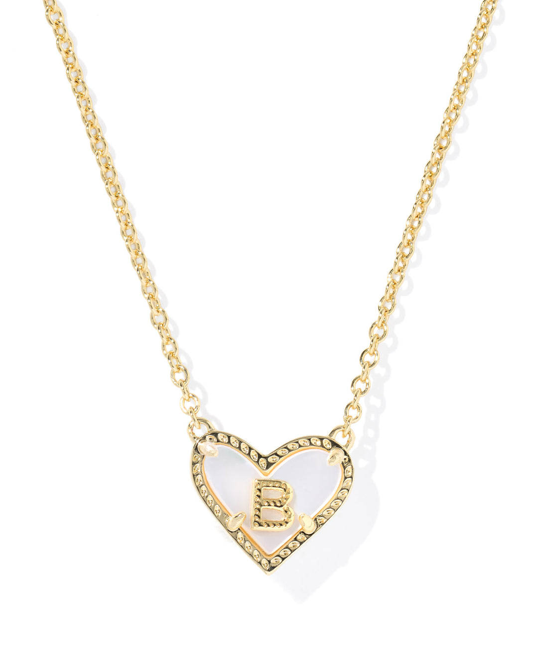 KENDRA SCOTT: HEART INITIAL NECKLACE