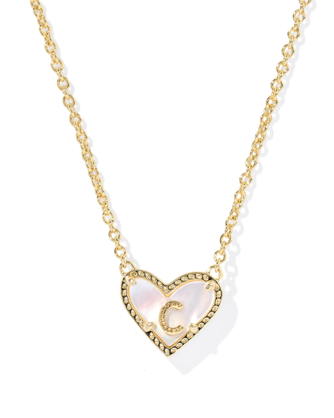 KENDRA SCOTT: HEART INITIAL NECKLACE