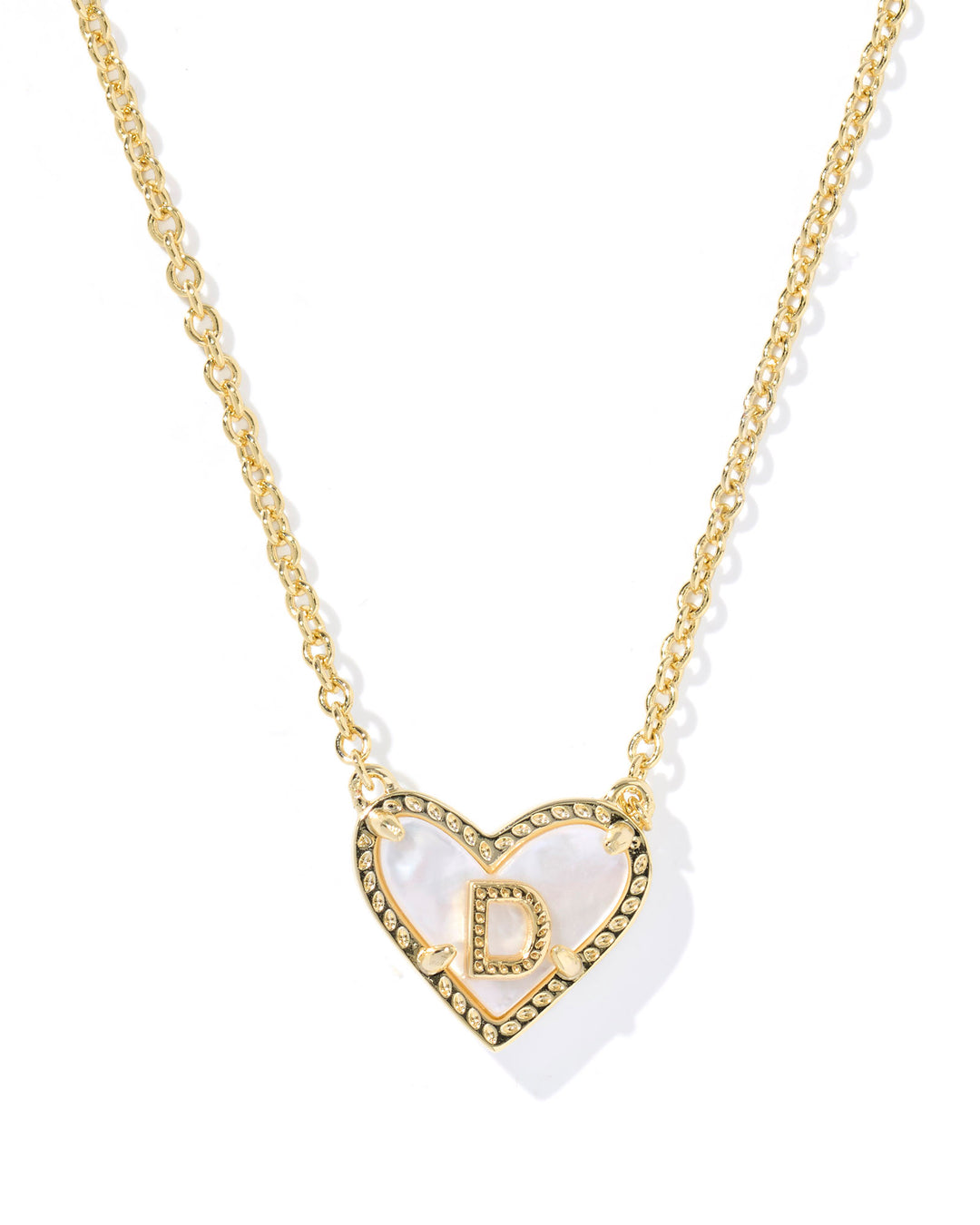 KENDRA SCOTT: HEART INITIAL NECKLACE