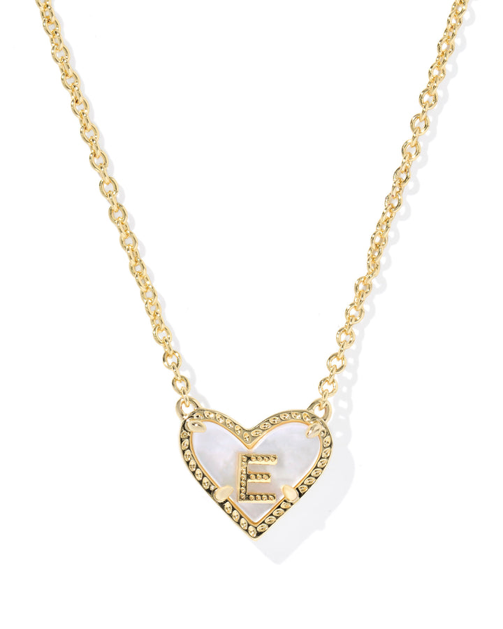 KENDRA SCOTT: HEART INITIAL NECKLACE