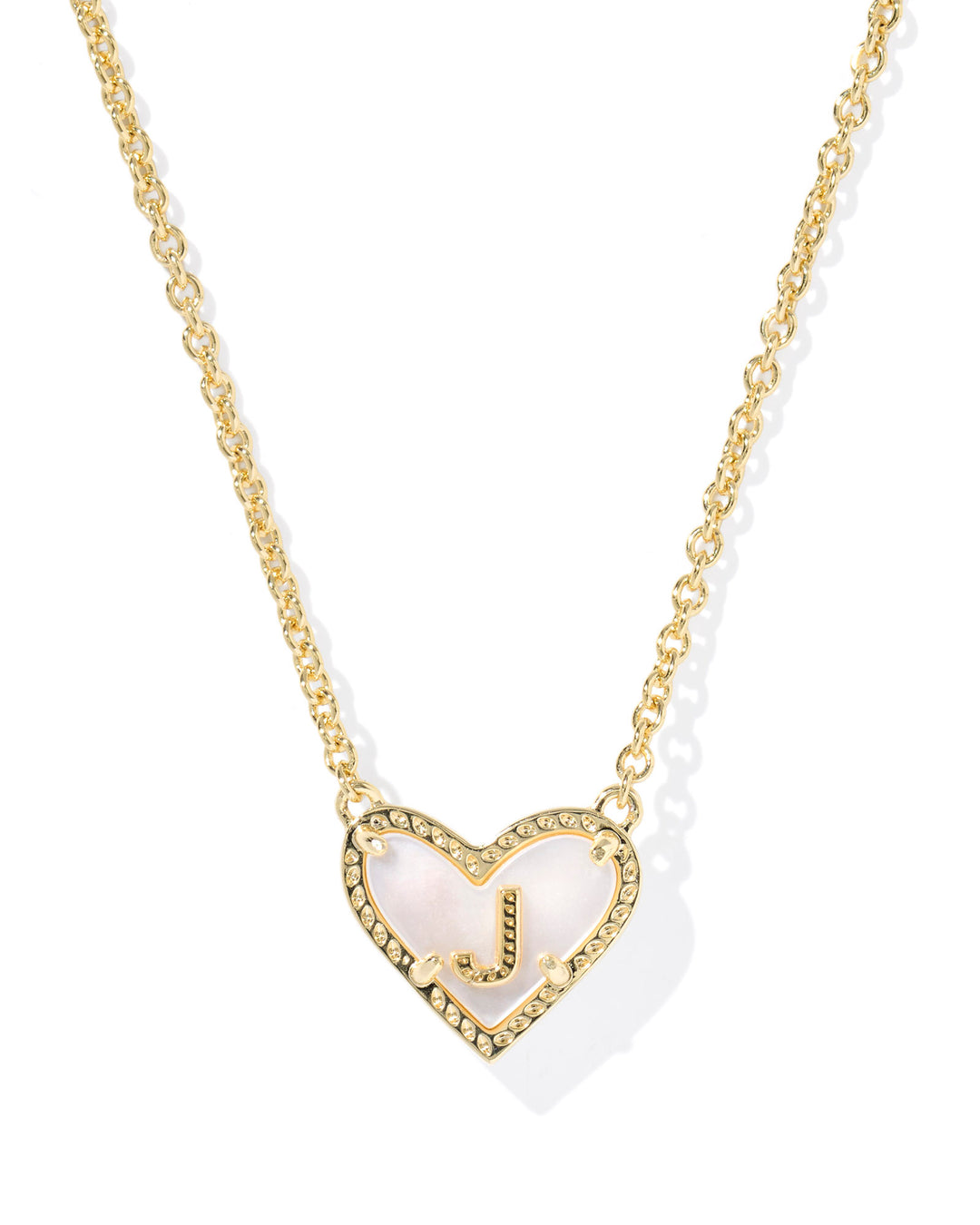 KENDRA SCOTT: HEART INITIAL NECKLACE