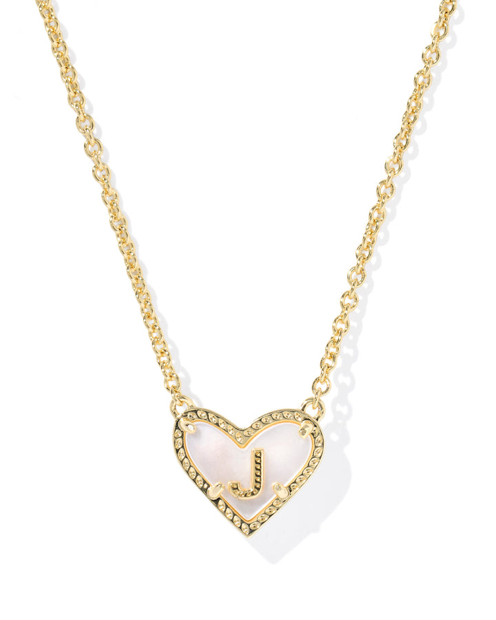 KENDRA SCOTT: HEART INITIAL NECKLACE