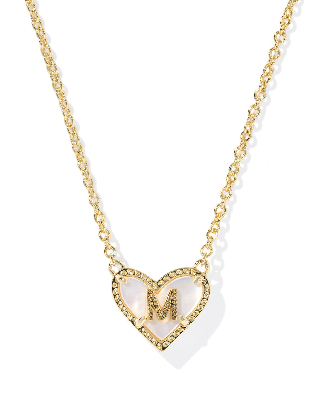 KENDRA SCOTT: HEART INITIAL NECKLACE