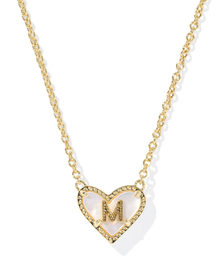 KENDRA SCOTT: HEART INITIAL NECKLACE