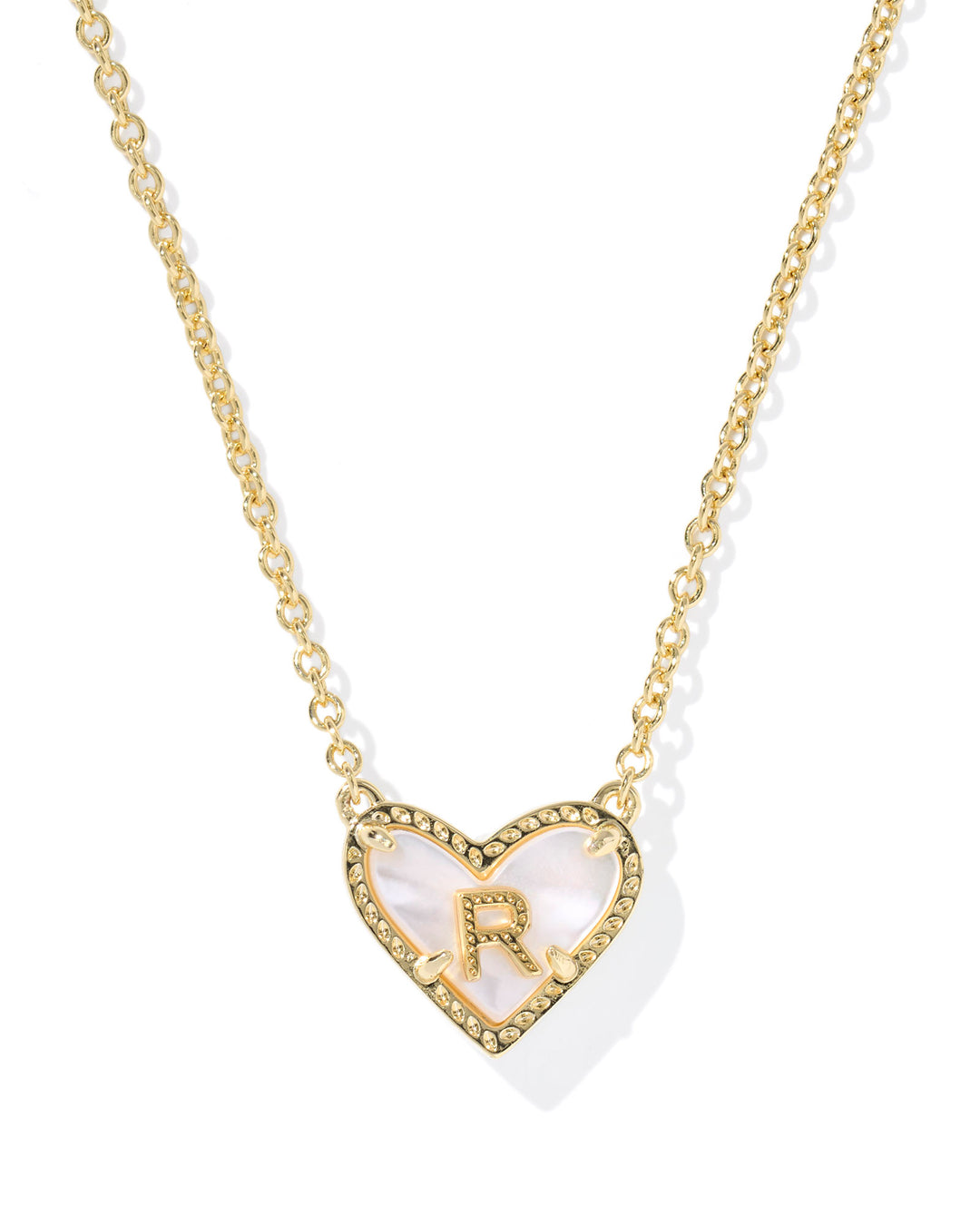 KENDRA SCOTT: HEART INITIAL NECKLACE