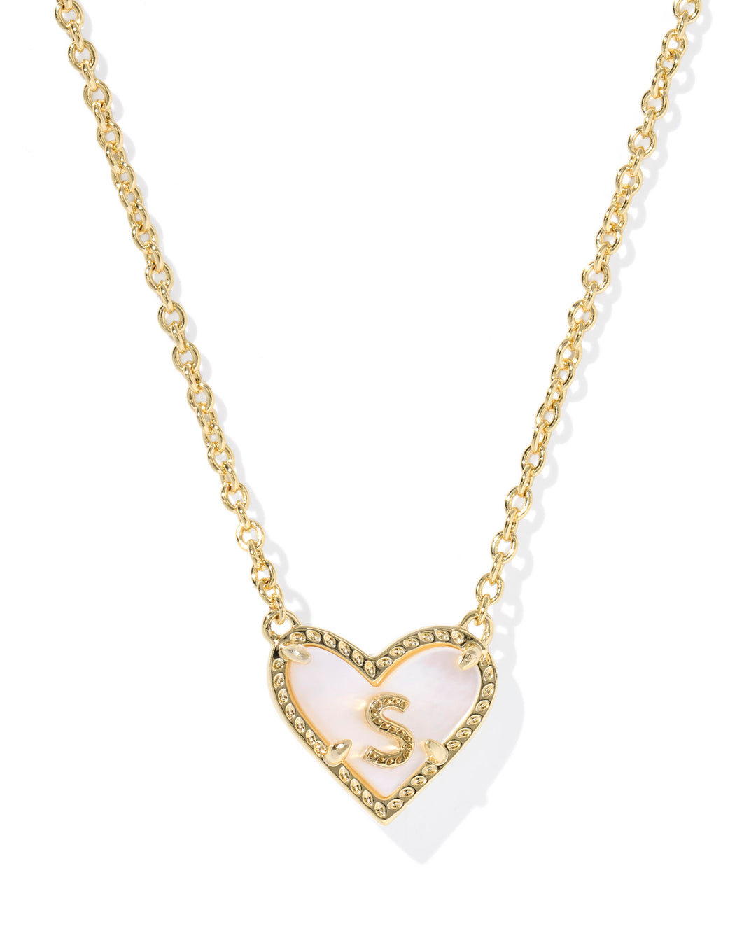 KENDRA SCOTT: HEART INITIAL NECKLACE