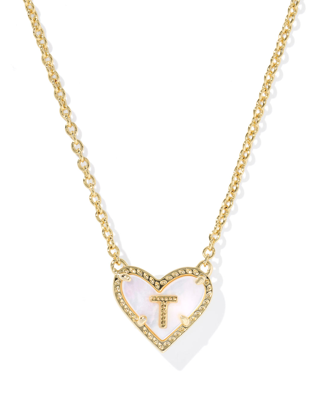 KENDRA SCOTT: HEART INITIAL NECKLACE