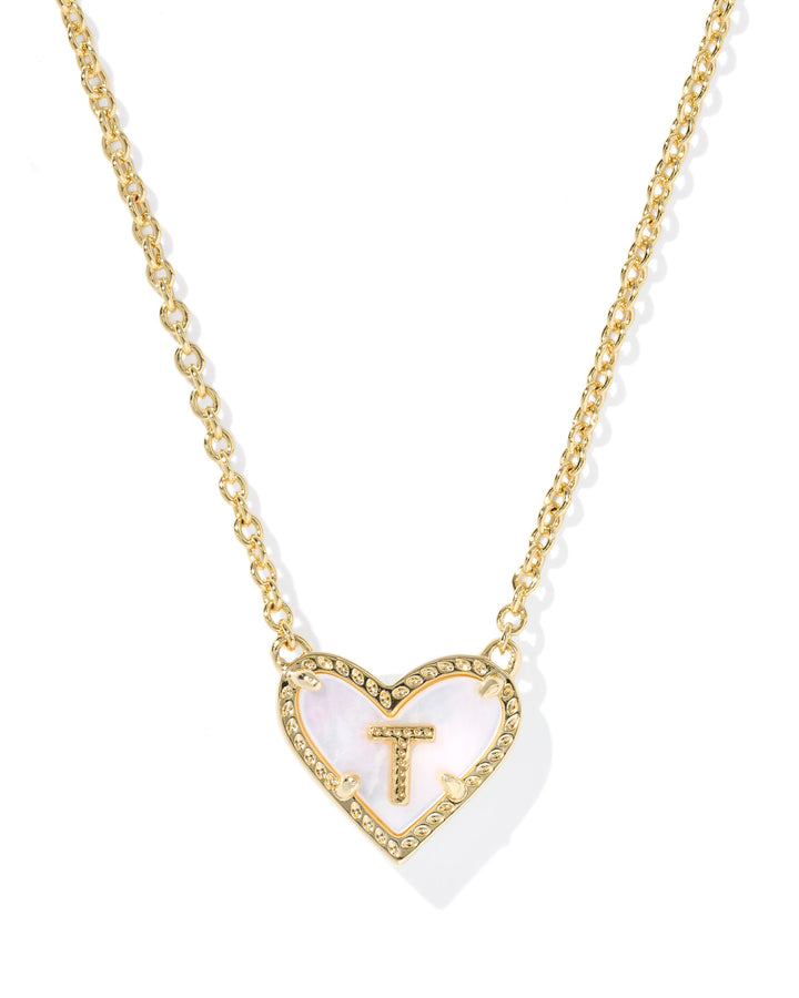 KENDRA SCOTT: HEART INITIAL NECKLACE