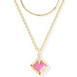 KENDRA SCOTT: AZALEA ILLUSION JOELLE MULTI STRAND NECKLACE