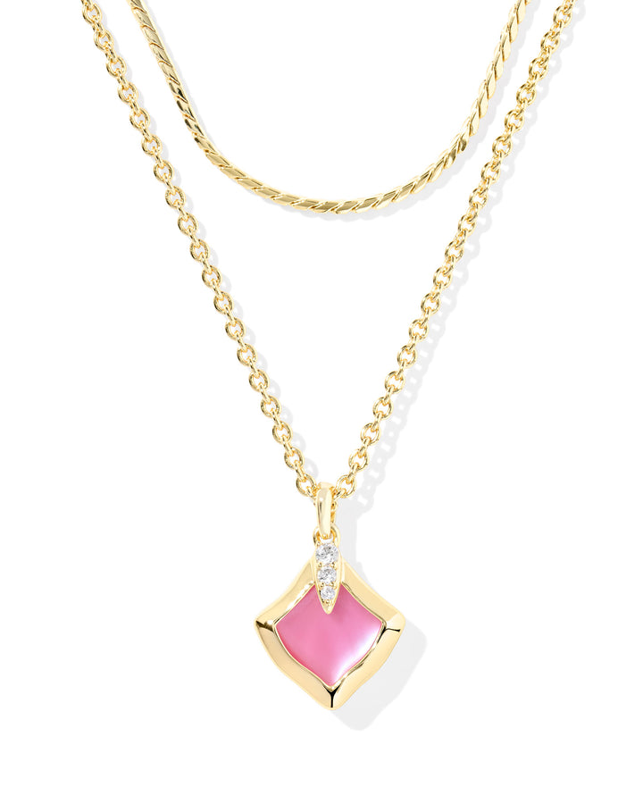 KENDRA SCOTT: AZALEA ILLUSION JOELLE MULTI STRAND NECKLACE