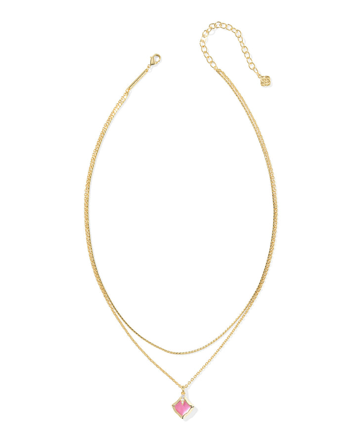 KENDRA SCOTT: AZALEA ILLUSION JOELLE MULTI STRAND NECKLACE