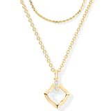 KENDRA SCOTT: IVORY MOTHER OF PEARL JOELLE MULTI STRAND NECKLACE
