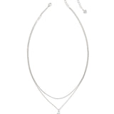 KENDRA SCOTT: BRIGHT AQUA JOELLE MULTI STRAND NECKLACE