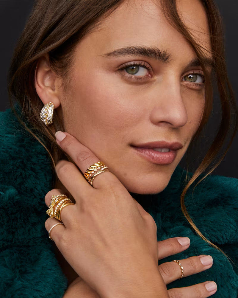 KENDRA SCOTT: GOLD KRISTA BOW COCKTAIL RING