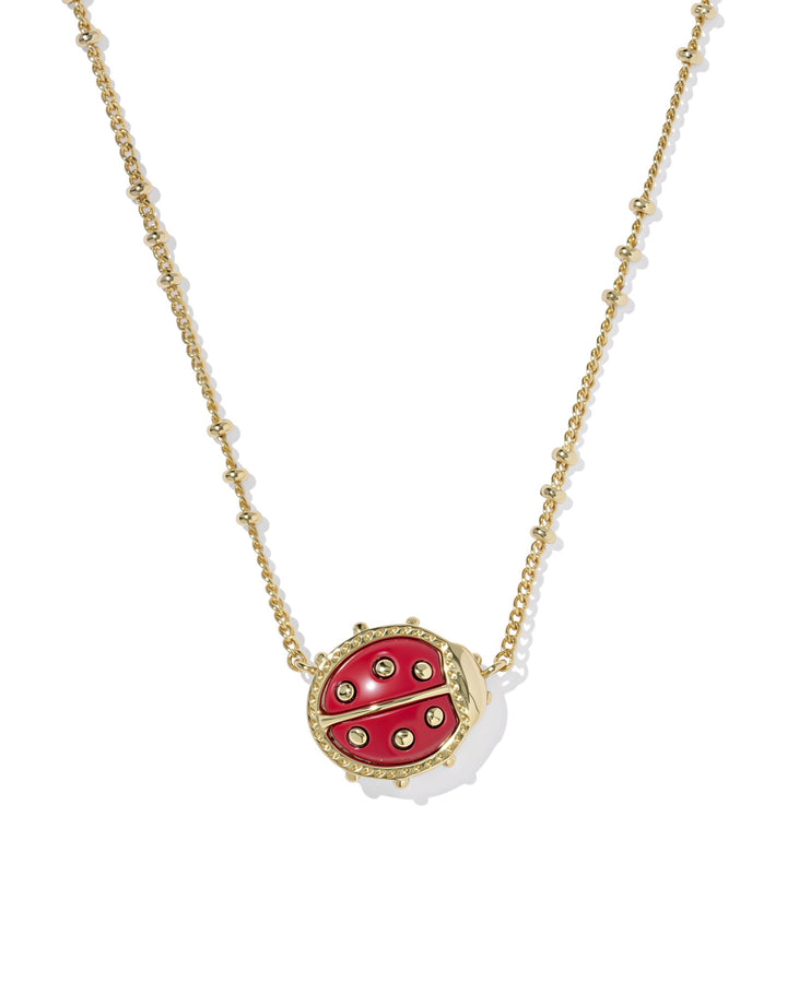 KENDRA SCOTT: LADYBUG PENDANT NECKLACE