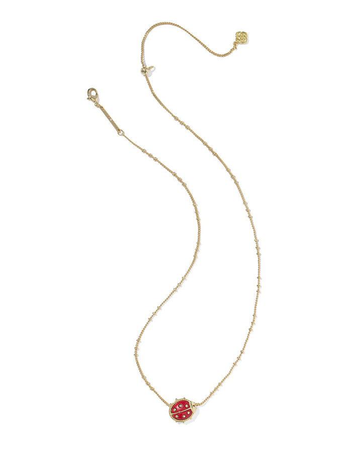 KENDRA SCOTT: LADYBUG PENDANT NECKLACE