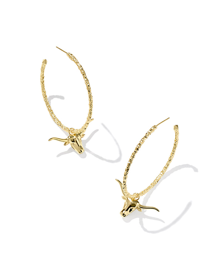 KENDRA SCOTT: LONGHORN HOOP EARRING