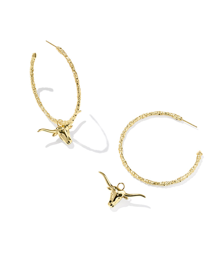 KENDRA SCOTT: LONGHORN HOOP EARRING