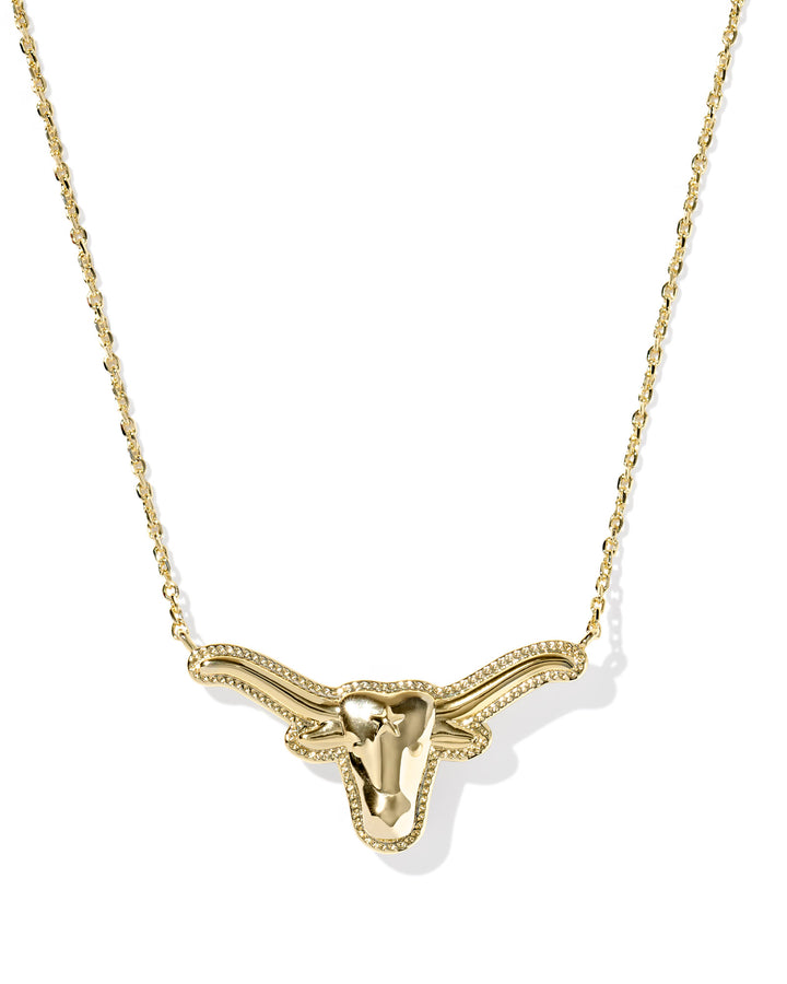 KENDRA SCOTT: GOLD LONGHORN PENDANT