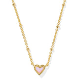 KENDRA SCOTT: MINI ARI HEART SATELLITE NECKLACE GOLD