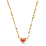 KENDRA SCOTT: MINI ARI HEART SATELLITE NECKLACE GOLD