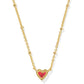 KENDRA SCOTT: MINI ARI HEART SATELLITE NECKLACE GOLD