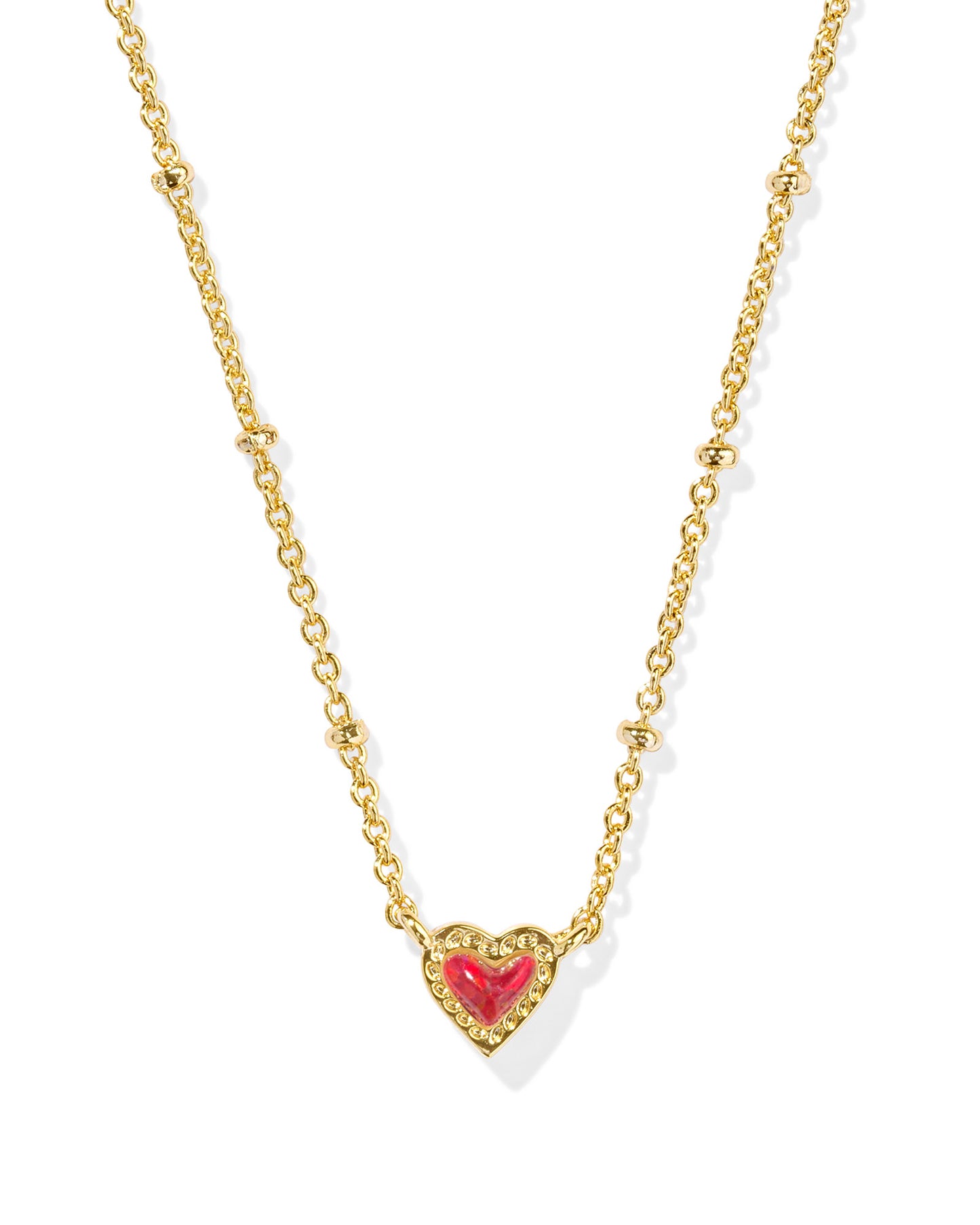 KENDRA SCOTT: MINI ARI HEART SATELLITE NECKLACE GOLD