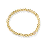 KENDRA SCOTT: GOLD / IRIDESCENT DRUSY MINI ELAINA STRETCH BRACELET