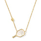 KENDRA SCOTT: PICKLEBALL NECKLACE GOLD