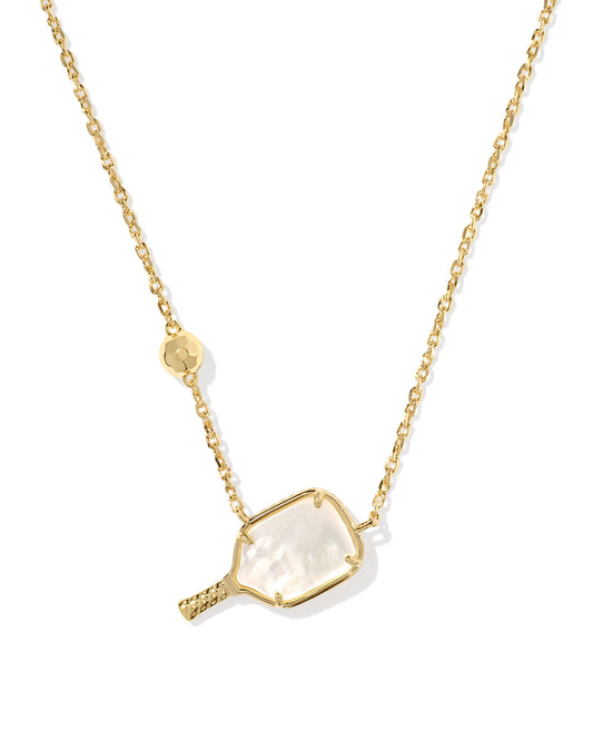 KENDRA SCOTT: PICKLEBALL NECKLACE GOLD