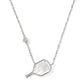 KENDRA SCOTT: PICKLEBALL NECKLACE RHODIUM