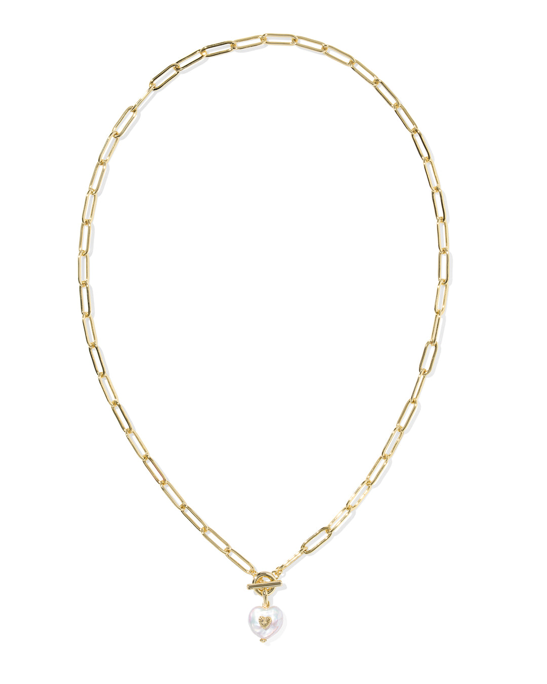 KENDRA SCOTT: SASHA HEART PENDANT NECKLACE-GOLD