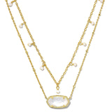 KENDRA SCOTT: ELISA PEARL MULTI STRAND GOLD IVORY MOP