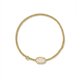 KENDRA SCOTT: GRAYSON STRETCH BRACELET GOLD IRIDESCENT DRUSY