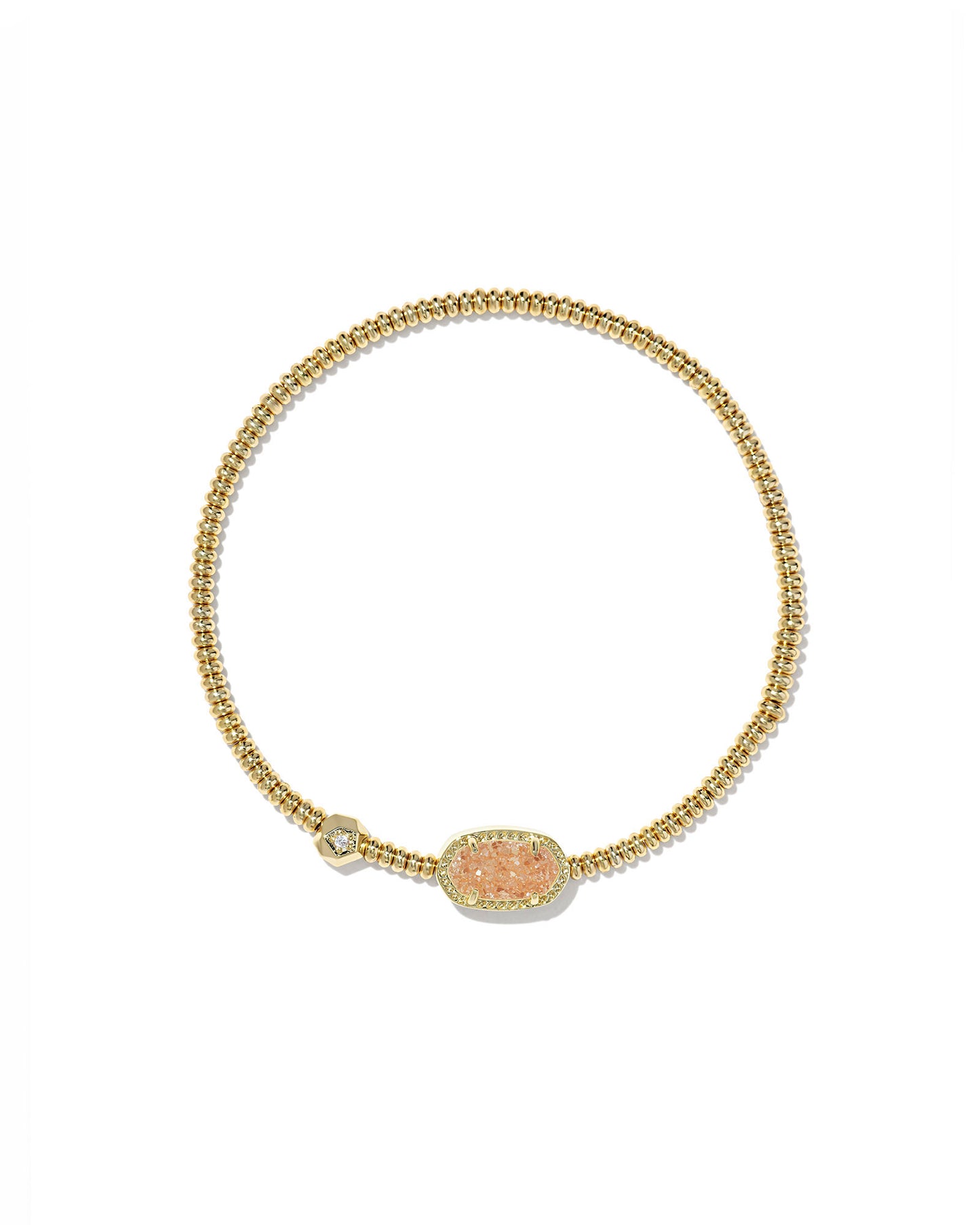 KENDRA SCOTT: GRAYSON STRETCH BRACELET GOLD SAND DRUSY