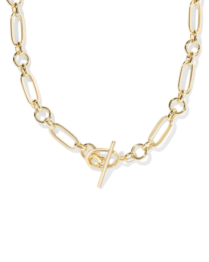 KENDRA SCOTT: GOLD SYLVIA LINK CHAIN NECKLACE