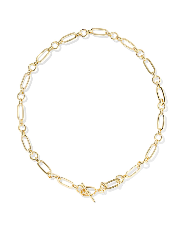 KENDRA SCOTT: GOLD SYLVIA LINK CHAIN NECKLACE