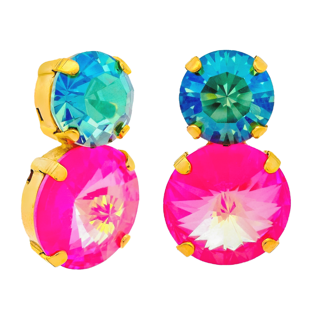 MAEGAN EARRINGS- ELECTRIC PINK IGNITE