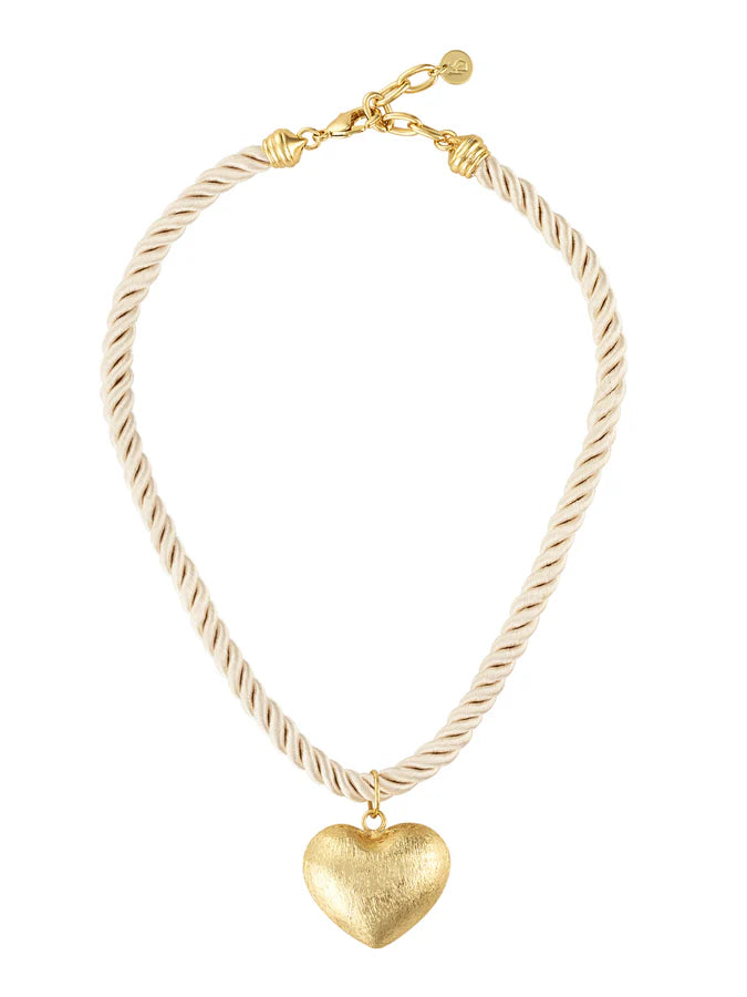 KINSEY DESIGNS: MESA HEART PENDANT ROPE NECKLACE