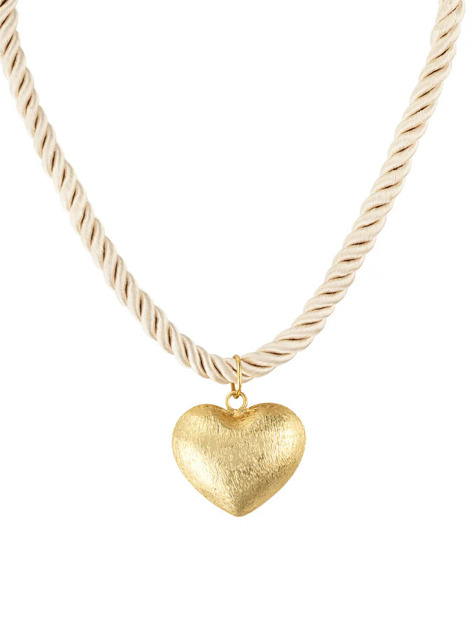 KINSEY DESIGNS: MESA HEART PENDANT ROPE NECKLACE