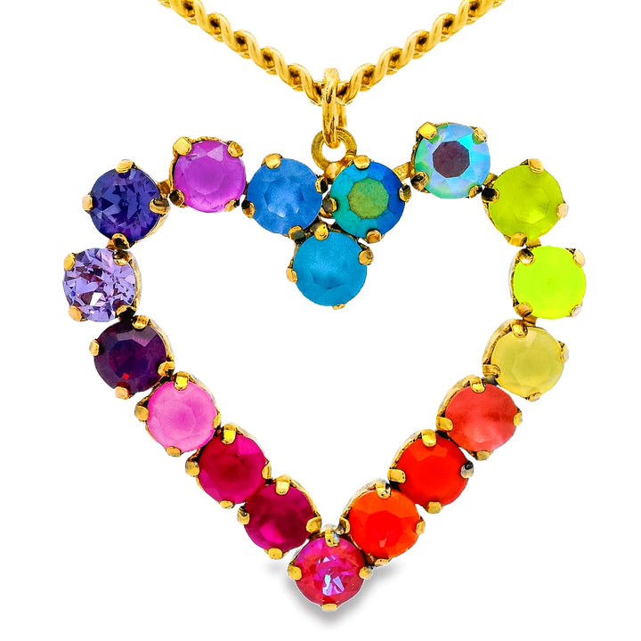 TOVA: MINI HEART POP NECKLACE - CANDY CRUSH