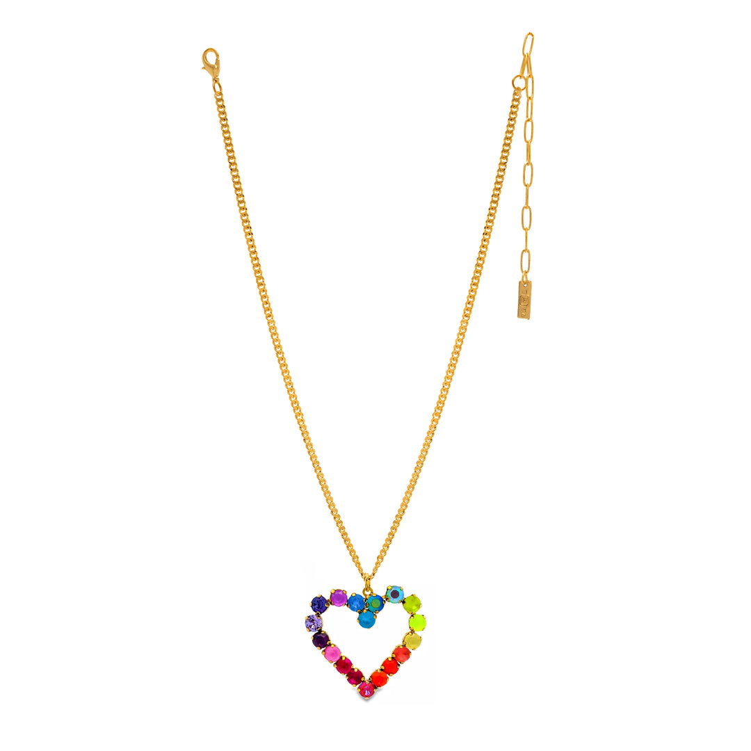TOVA: MINI HEART POP NECKLACE - CANDY CRUSH