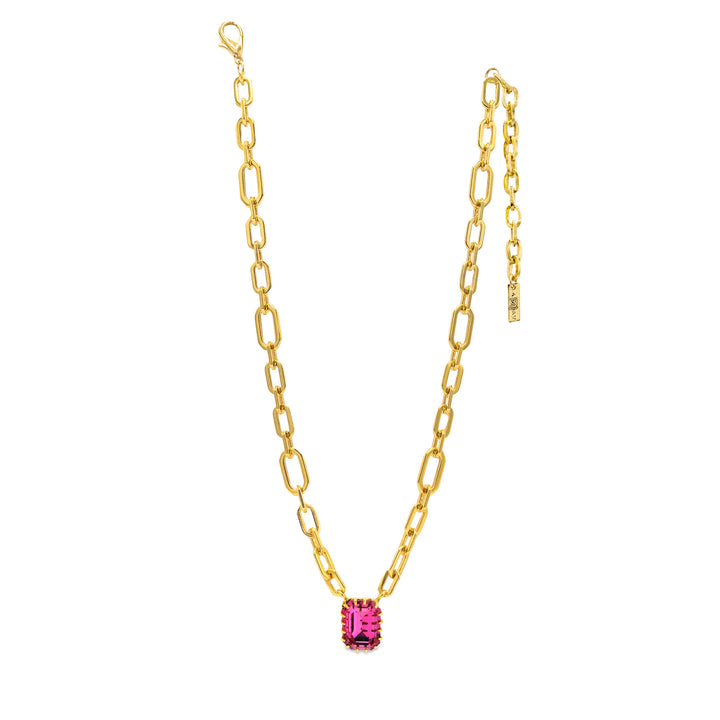 TOVA: DEREKA NECKLACE - DARK ROSE